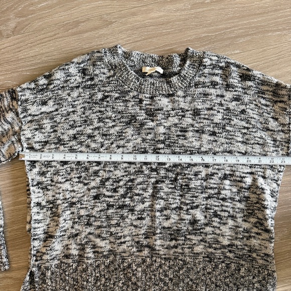 Eileen Fisher Scoop Neck Sweater Organic Cotton Alpaca Wool Blend Marled Small - Picture 7 of 8